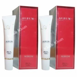 Aurum Sunscreen ออรั่ม ครีมกันแดด อั้ม พัชราภา Ultimate Nano Sun Protection SPF50+PA+++ 15g (2 กล่อง