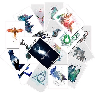 25PCS waterproof Potter Stickers Hogwarts  waterproof Stickers Cartoon Waterproof DIY Decals Sticker