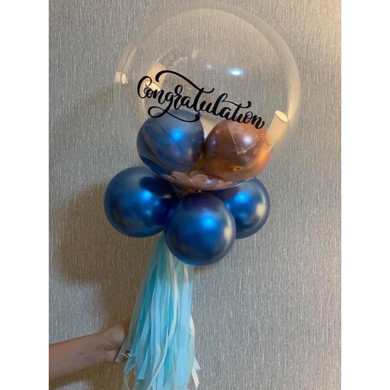 พร้อมส่งจากไทย : ซื้อ 5 เซ็ทเหลือเซ็ทละ 80 บาท เซ็ทลูกโป่ง Bobo 18 นิ้ว