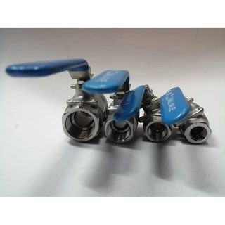JK ball valve stainless #316 2 PC บอลวาล์วสแตนเลส #316 2 ตอน ขนาด 1/4" 3/8" 1/2" และ3/4" 💥💥💥ถูกกว่าบอลวาล์วทองเหลือง💥💥💥