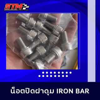 น็อตปิดฝาดุม ironbar 12ตัว งานสแตนเลส 304 แท้ ไม่มีขึ้นสนิมชัว 100% M10 ยาว16 mm