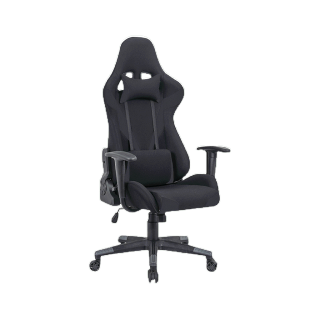HomeHuk เก้าอี้เกมมิ่ง เบาะผ้า ขอบหนัง หนาพิเศษ ที่พักแขน ปรับ 2 ทิศทาง พนักพิงสูง เอน 90-135° ล็อคได้ เก้าอี้คอม เก้าอี้คอมพิวเตอร์ Fabric Gaming Chair 2D Armrest with Double Tilt