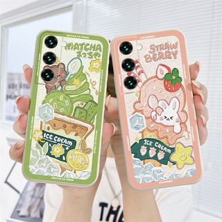 ราคาเคสซิลโคน Samsung A52 A32 A72 A12 A20S A02S A50 A10S J7 Prime A51 A52S J2 Prime A10 A125 A30 A50S A30S A20 M40S M10 M10S A205 M02S A025 F02S A305 M12 F12 Cute Ice Cream Anti-fall Case