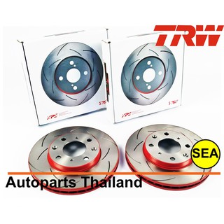 จานเบรคแต่ง TRW รุ่น  XPS สำหรับ HONDA CITY ปี 03-08 /JAZZ  GD  ปี 02-07 / CIVIC EG ปี 92-95  (1คู่ / 2 ชิ้น)