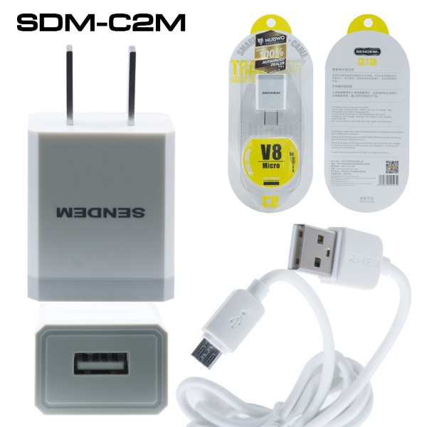 ชุดสายชาร์จ Sendem C2 (เลือกสาย Iphone หรือ Android 1 แบบ 2 แบบ)