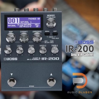 Boss IR-200 Amp and IR Cabinet Pedal อุปกรณ์จำลองเสียงแอมป์และดอกลำโพงกีตาร์ที่สามารถบรรจุ IR ได้โดยตัวเครื่องมี Memory