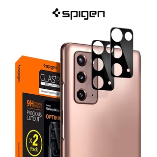 Spigen Note 20 เลนส์ออปติก Samsung Galaxy เลนส์กล้อง กระจกนิรภัย ป้องกันหน้าจอ (2 แพ็ค)