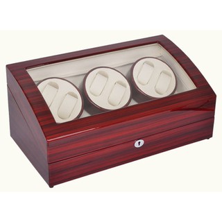 Watch Winder กล่องหมุนนาฬิกาออโตเมติก 6+7 เรือน สีน้ำตาล