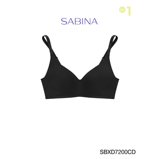 Sabina ซาบีน่า เสื้อชั้นใน Invisible Wire (ไม่มีโครง) รุ่น Perfect Bra รหัส SBXD7200BK สีดำ