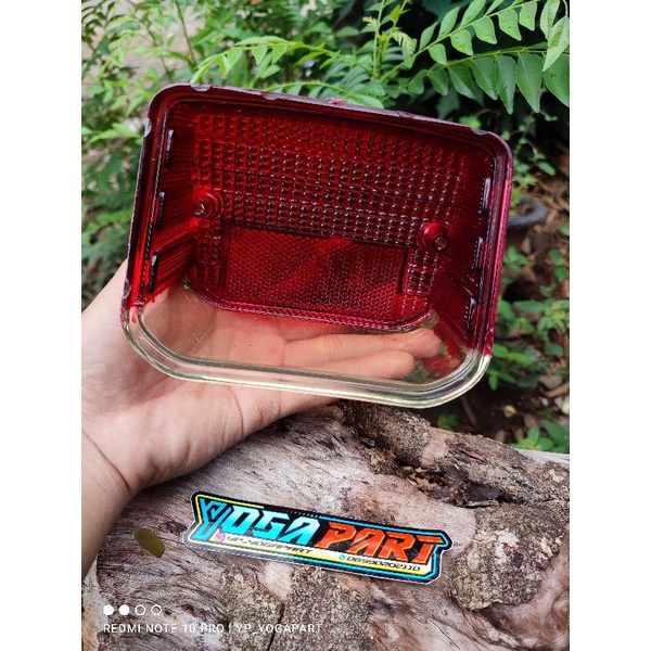 MERAH RED GLASS STOPLAMP REAR LAMP HONDA GL100 K5 WIN C700