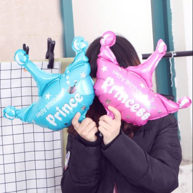 Crown Prince/Princess Mini/Foil Balloon/Birthday Balloon/Happy Birthday Balloon