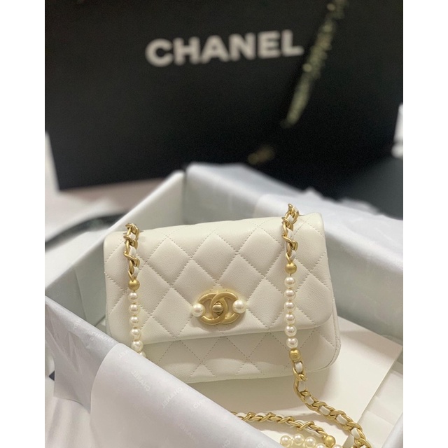 chanel mini flap bag 8 นิ้ว