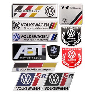 สติ๊กเกอร์ป้ายโลหะสําหรับติดตกแต่งรถยนต์ volkswagen vw tiguan bora cc lavida sharan touran