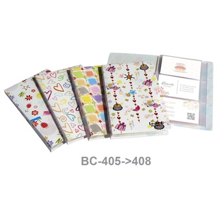 แฟ้มใส่นามบัตร Card Album 60 ช่อง #BC-405-&gt;408 (คละปก)