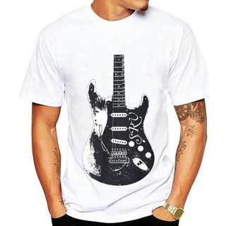 เสื้อยืด พิมพ์ลาย SRV Stevie Ray Vaughan Strat สีฟ้าS-5XL