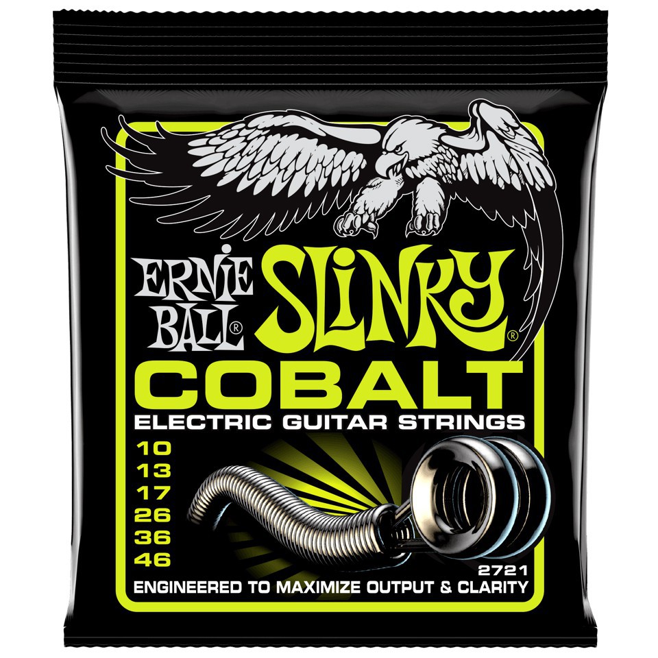 ERNIE BALL® สายกีต้าร์เบส วัสดุโคบอลต์ ของแท้ 100% รุ่น 5 (45-130) ** ผลิตในสหรัฐอเมริกา ** 5 สาย