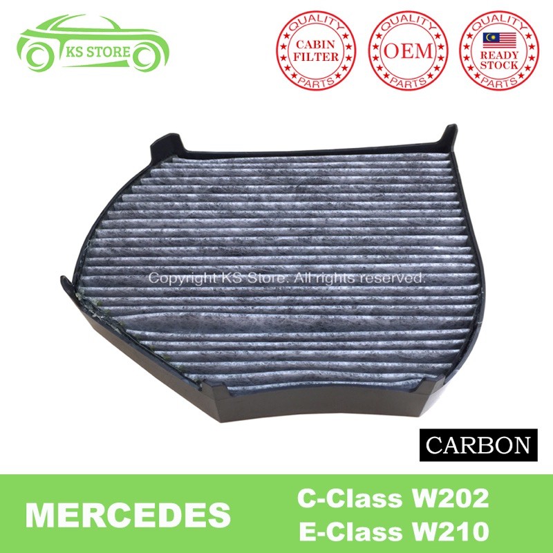 Mercedes C Class W202 E Class W210 กรองอากาศคาร์บอนห้องโดยสาร OE 2028300018