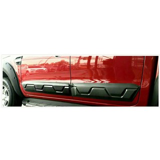 กันกระแทก Ford Ranger 2012-2020 รุ่น4ประตู (ใหญ่) V2 สีดำด้าน