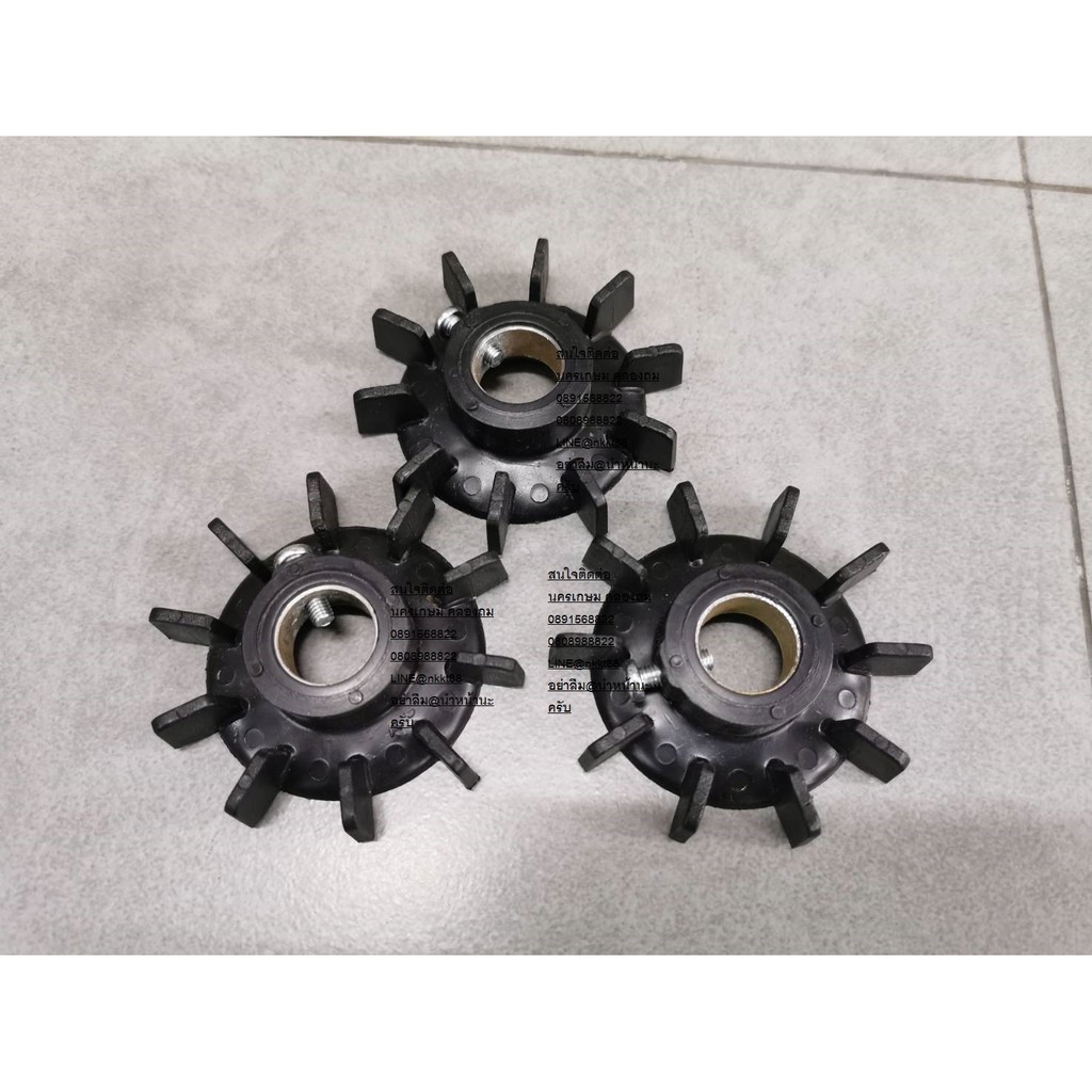 OK FAN-PVC3 ใบพัด ระบายอากาศ ใบพัดมอเตอร์ ใบพัดท้ายมอเตอร์ 3 นิ้ว เลือกรูได้  by โรงงานไทย ตัวแทนจำห