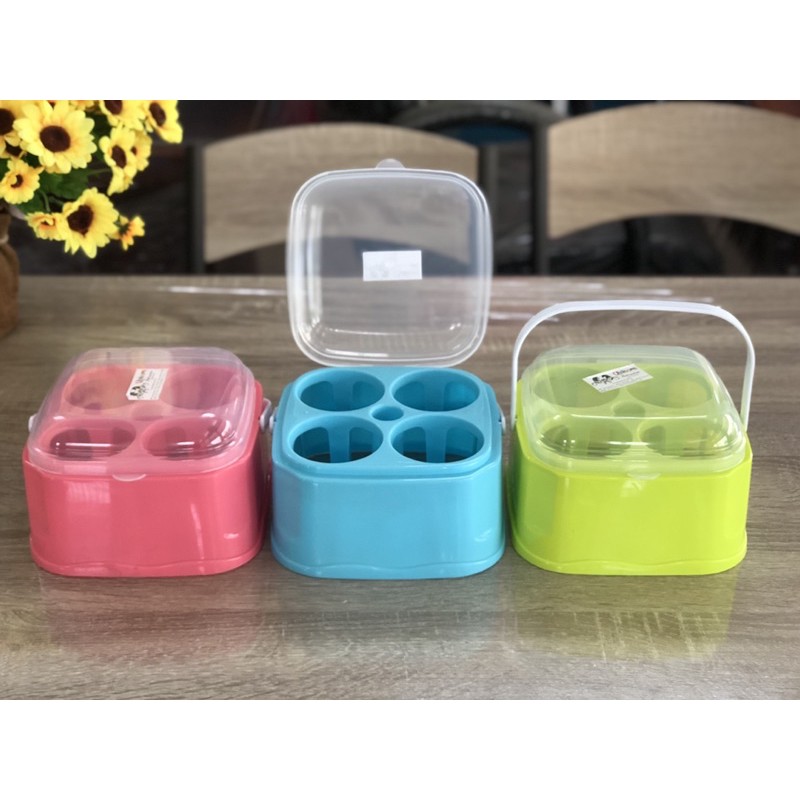 กล่องเครื่องปรุง ที่ใส่เครื่องปรุง กล่องใส่เครื่องปรุง มีฝาเปิดปิด ราคา ถูกที่สุด ดีลบีเคเค แกลเลอรีภาพที่ 2