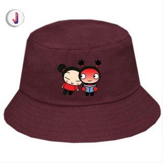 หมวกบักเก็ต Maroon pucca and Rake