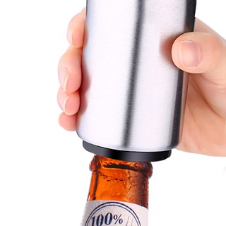 ที่เปิดขวดแม่เหล็กพกพาอัตโนมัติสแตนเลส Magnetic Automatic Bottle Opener Stainless Steel เครื่องมือห้องครัวที่เป็นประโยชน SB