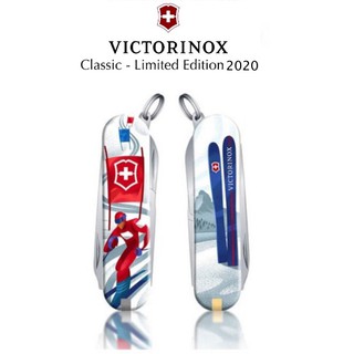 [สกรีนลายไม่เรียบ]มีดพับ Victorinox รุ่น Classic SD Limited Edition 2020,Ski Race (0.6223.L2008)