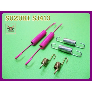 SUZUKI SJ413 "REAR" SPRING BRAKE SET (6 PCS.) // ชุดสปริงเบรกหลัง ชุดใหญ่ เซ็ทสปริงเบรกด้านหลัง สปริงเบรกหลังชุดใหญ่