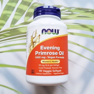 น้ำมันอีฟนิ่งพริมโรสสกัดเย็น Cold Pressed Evening Primrose Oil 1000mg 90 Veggie Softgels (Now Foods) เพื่อสุขภาพของหญิง