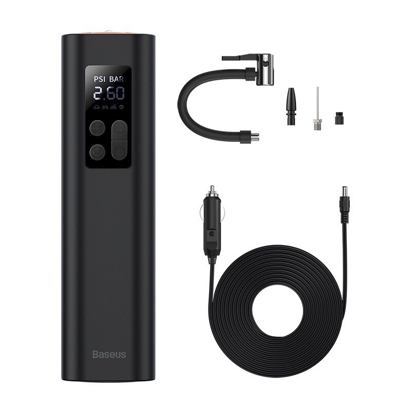 Baseus เครื่องปั้มลมไฟฟ้า สำหรับรถยนต์ Air Pump Digital 12V เครื่องสูบลมพกพา ปั๊มสูบลมไฟฟ้า เครื่องปั๊มลม ราคา ถูกที่สุด ดีลบีเคเค แกลเลอรีภาพที่ 2