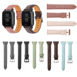 สายนาฬิกาข้อมือหนังแท้ 20 มม. หรูหรา คุณภาพสูง สําหรับ Garmin Venu Sq 2 /venu2 plus