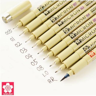 ปากกาตัดเส้น pigma micron ซากุระ สีดำ