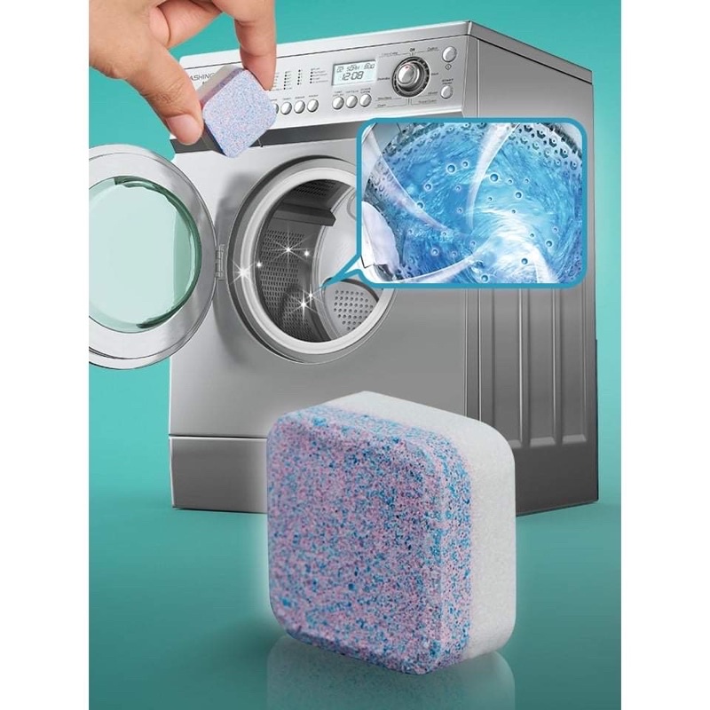 เม็ดฟู่ทำความสะอาดเครื่องซักผ้า ก้อนฟู่ล้างเครื่องซักผ้า เม็ดฟู่ล้างถังซักผ้า Washing Machine Cleaner