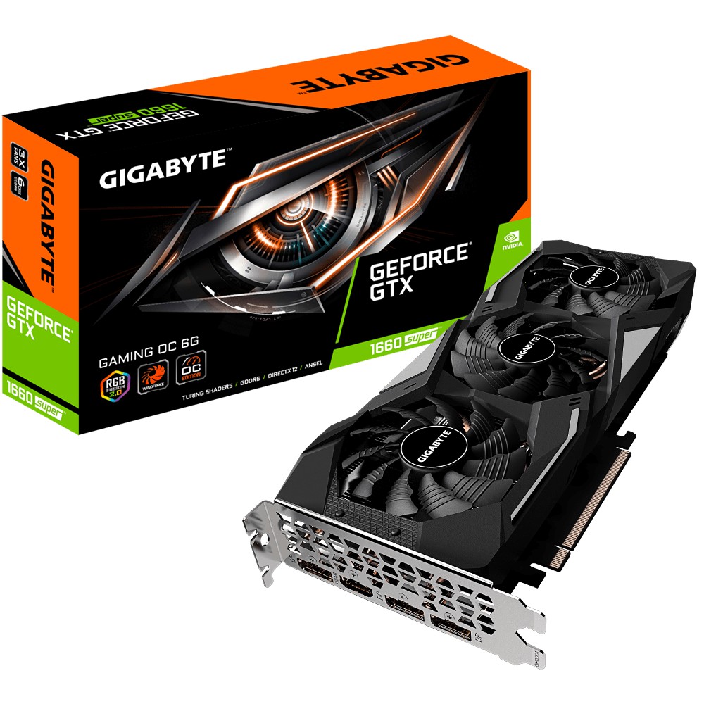 GIGABYTE GTX 1660 SUPER GAMING OC 6 GB , GTX1660Super , GTX1660s GeForce® VGA ( การ์ดแสดงผล การ์ดจอ )
