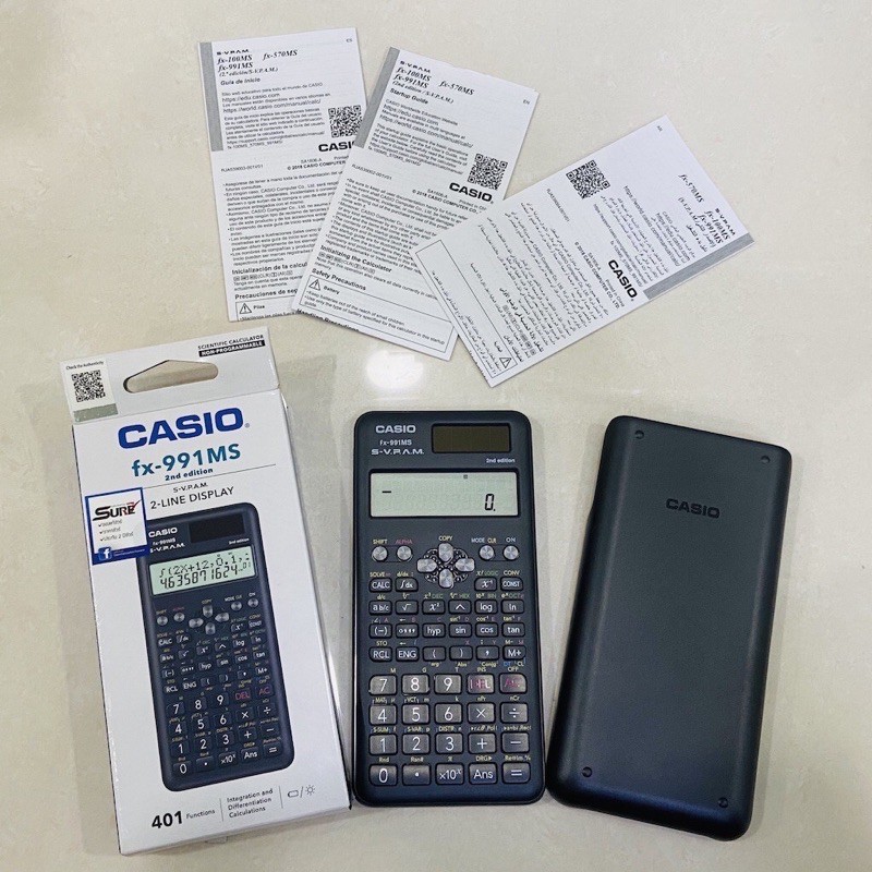 CASIO รุ่น FX-991MS 2nd edition เครื่องคิดเลขวิทยาศาสตร์  ของแท้ 100% ของใหม่ Casio fx-991MS 2nd Edition เครื่องคิดเลข