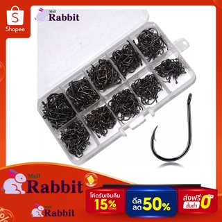 iRemax ชุดตะขอเกี่ยวตกปลา อุปกรณ์ตกปลา 100 ชิ้น Clement Wright 100Pcs Strong Carbon Steel Saltwater Freshwater Sharp