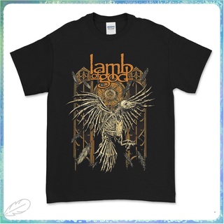 ขายดี พร้อมส่ง เสื้อยืดลําลอง ผ้าฝ้าย แขนสั้น พิมพ์ลาย Lamb Of God แนวสตรีท ขนาดใหญ่ พลัสไซซ์ สีดํา สําหรับผู้ชาย ไซซ์