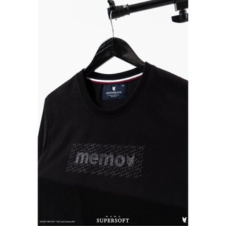 Memo By Hashtag เสื้อยืดแขนสั้น ทรงผู้ชาย รุ่น HIDEN MEMOGRAM สินค้าลิขสิทธิ์แท้