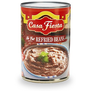 🔥สินค้าขายดี!! Casa Fiesta No Fat Refried Beans 454gถั่วบดปรุงรส คุณภาพระดับพรีเมี่ยม