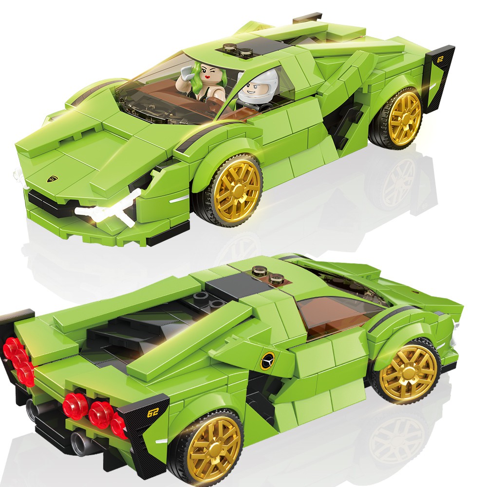 Technic City Blocks Compatible Lego City 8 Point Racing Building Blocks ...