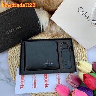 Calvin Klein Short Wallet with Key Set ของแท้ ราคาถูก(สอบถามสินค้าก่อนสั่งซื้อ)​