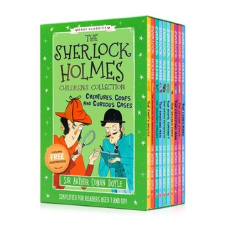 พร้อมส่ง The SHERLOCK HOLMES season 3 ชุด 10 เล่มกล่องเขียวCreatures, Codes and Curious Cases(Easy Classics)