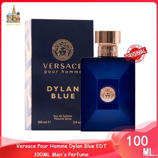 ♦จัดส่งที่รวดเร็ว♦ Versace Pour Homme Dylan Blue EDT 100ML Mens Perfume น้ำหอมผู้ชาย