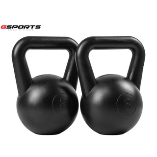 GSports ดัมเบลเคตเทิลเบลสีดำ 8 kg แพ็คคู่ Kettlebell Black 8 kg x 2 รุ่น KB08-B x 2