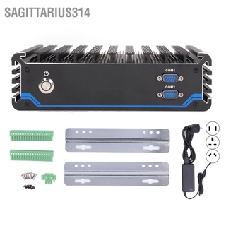 Sagittarius314 Industrial Computer 4 Way POE Port Mini Good Heat Dissipation Fanless PC 100‑240V