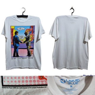 เสื้อวง PINK FLOYD BY  LIQUID BLUE  สินค้าลิขสิทธิ์แท้ มือ1 นำเข้าจากUSA ป้าย สกรีนคอ Liquid Blue