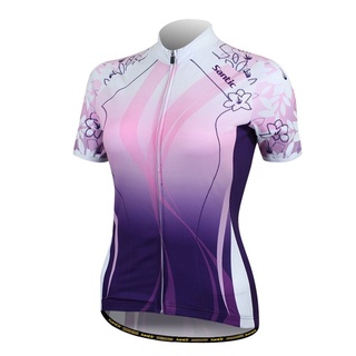 Santic เสื้อกีฬาแขนสั้น เหมาะกับฤดูร้อน สําหรับผู้หญิง C02019