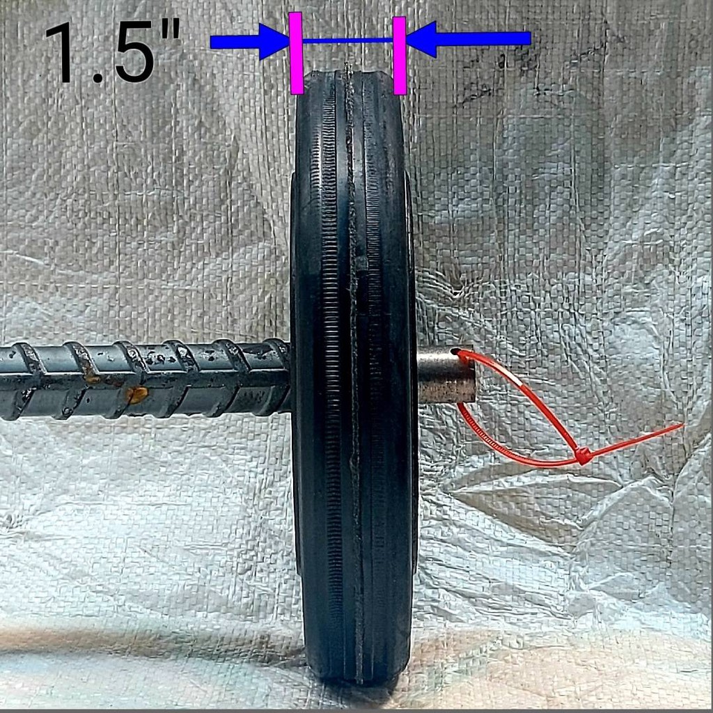 รถเข็น ชุดล้อรถเข็นแม็ก8นิ้วx2ล้อ(1คู่)+4ตลับลูกปืน+แกนเพลา1นิ้วยาว22นิ้วx1เส้นมีแบบปลายเรียบและปลายเกลียว(แถมน็อต2ตัว) - รูปที่ 5