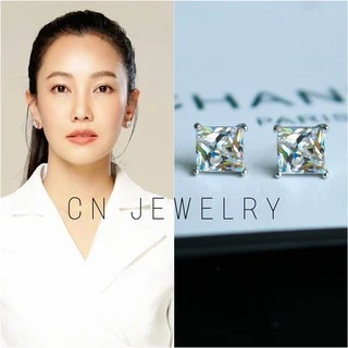 [⚡️ลดเพิ่ม 30% เก็บโค้ดหน้าร้าน] 1คู่ ต่างหู CZ (วัสดุอย่างดี ไม่ลอกดำ แพ้ง่ายใส่ได้) CN Jewelry