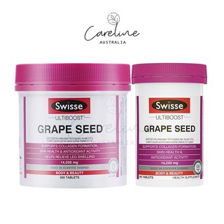 Swisse Ultiboost Grape Seed 14,250 mg 300/180 แคปซูล อาหารเสริมสารสกัดจากเมล็ดองุ่น นำเข้าจากออสเตรเลีีย